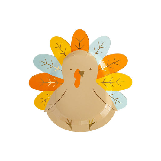 Harvest Turkey Shaped Plate