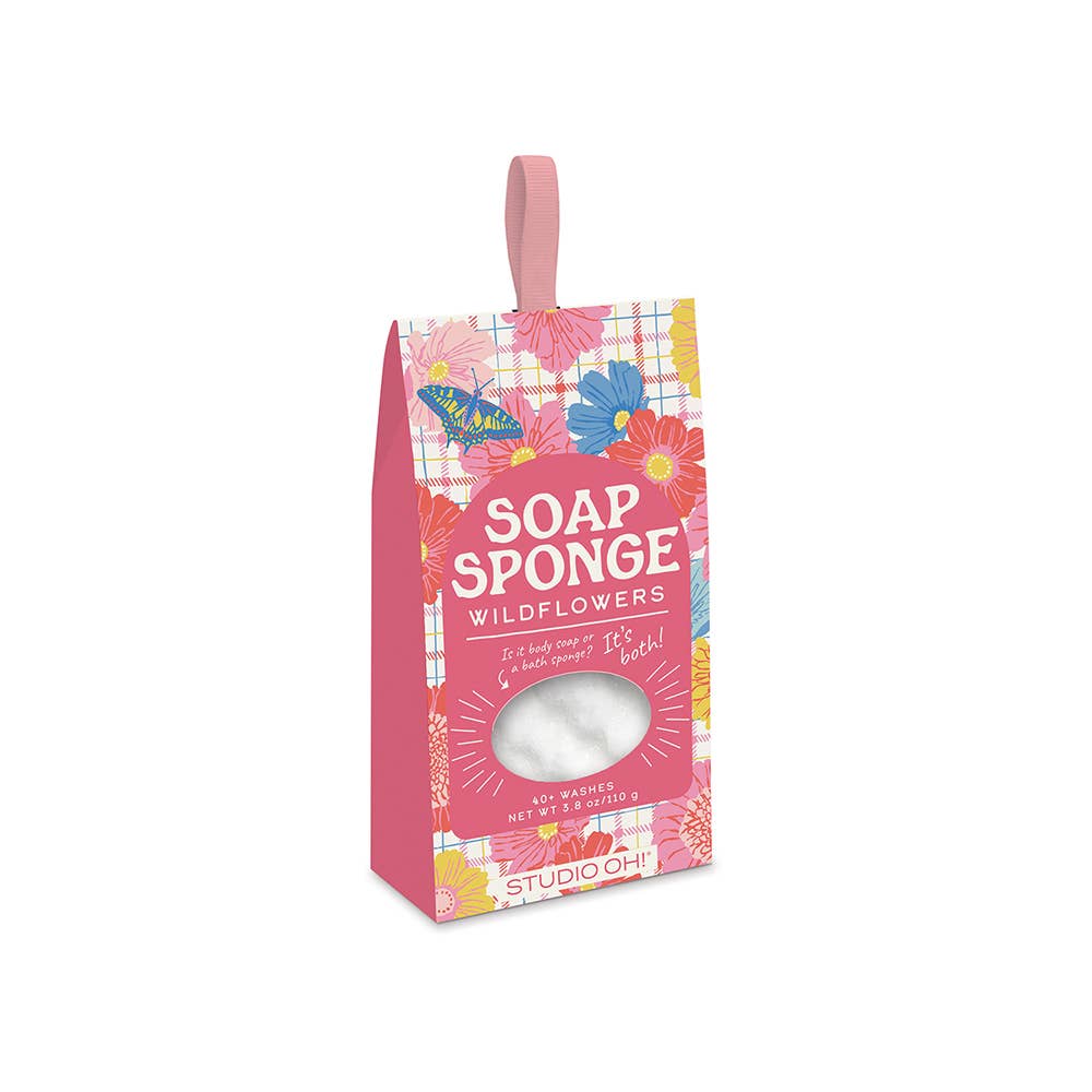 Plaid Blossoms Soap Sponge