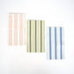Green Striped Guest Towel Napkins