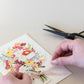 A Flower Bouquet Die Cut Versatile Greeting Card
