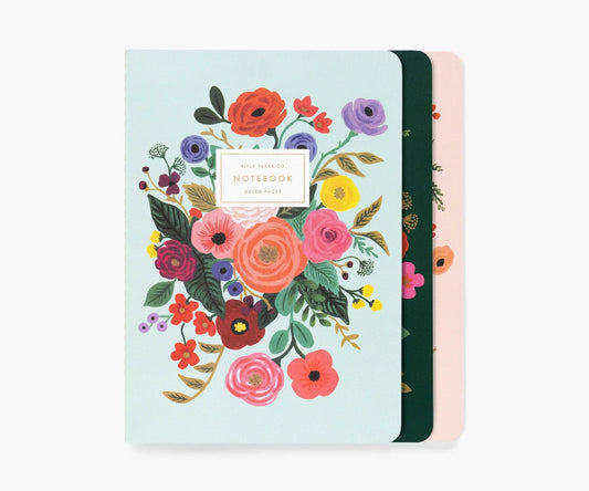 Set of 3 Garden Party Notebooks