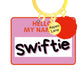 Taylor Swift Keychain and Backpack Charm w/ Pom: Purple Body Suit