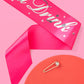 "Buy Me a Drink" Hot Pink Party Sash