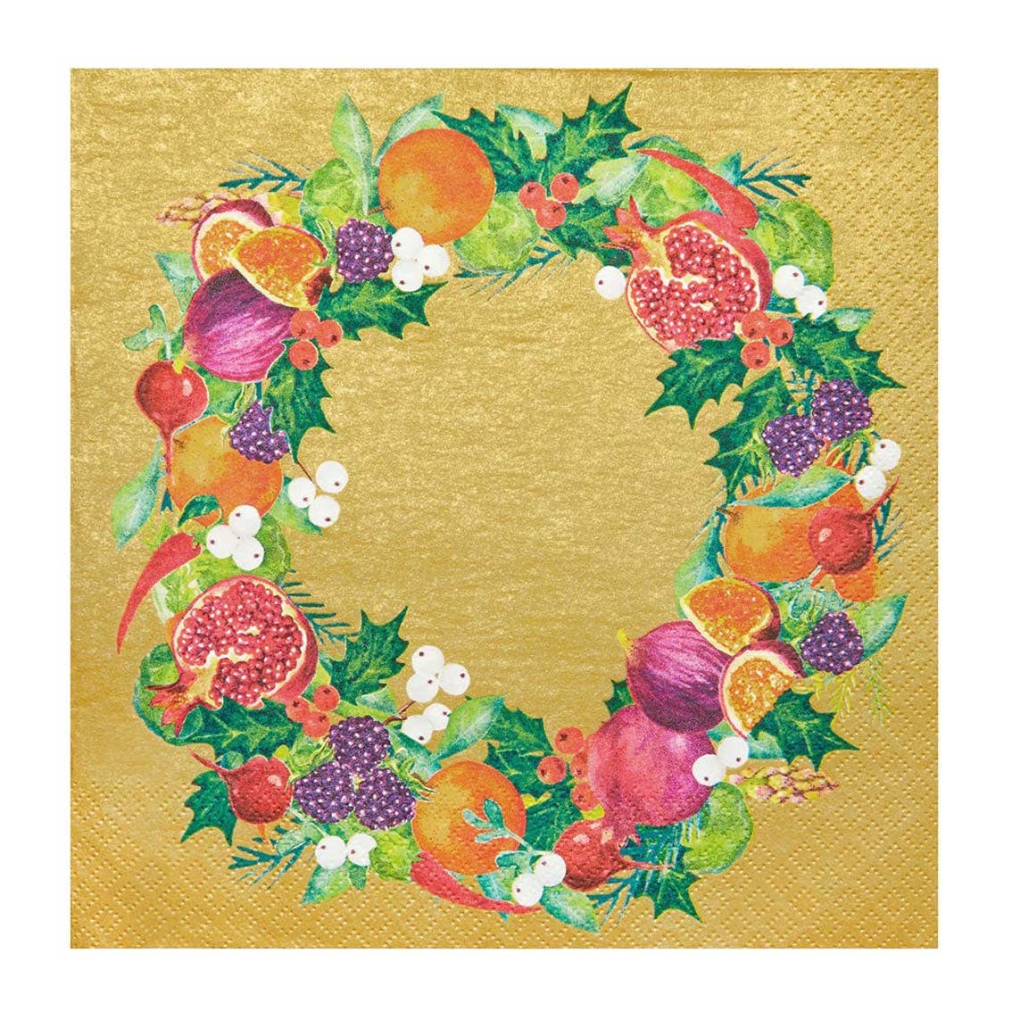 Cornucopia Gold Holiday Lunch Napkins