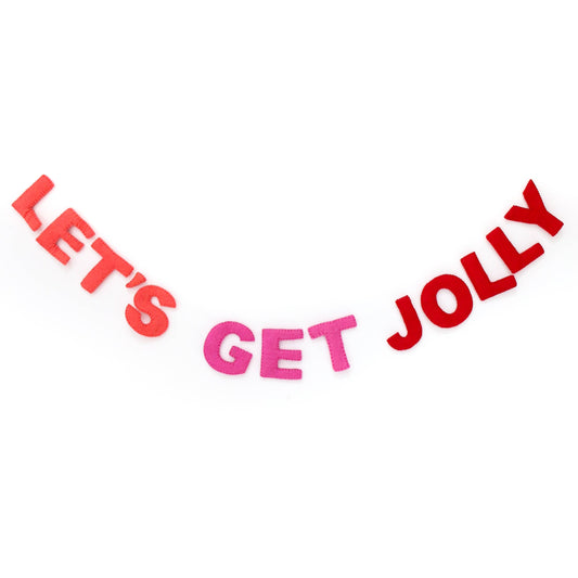 Felt Garland: Let’s Get Jolly