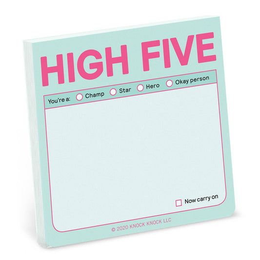 "High Five" Sticky Notes (Pastel Version)