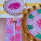 Dahlia Garden Wavy Salad Plate