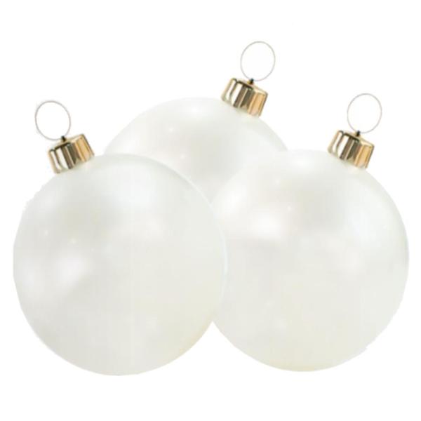 Mini (8") Pearl White Holiball Trio