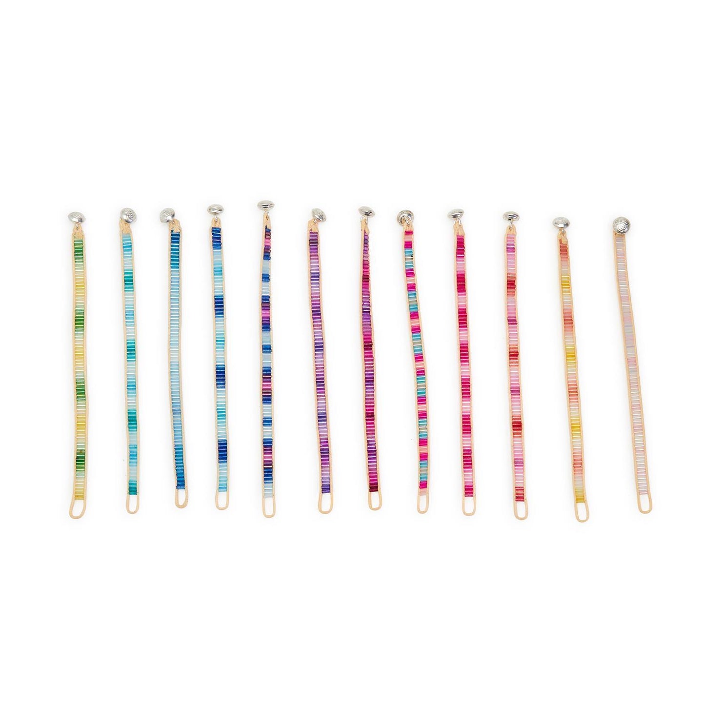 Color Bar Bead Bracelets: Ombre (Multiple Colors Available)
