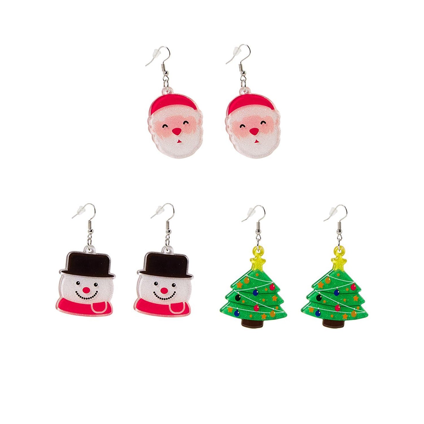 Christmas Light-Up Earrings on Gift Card