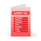 Greeting Card: Making a List & Checking It Twice