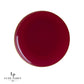 Plastic Round Side Plates: Cranberry • Gold