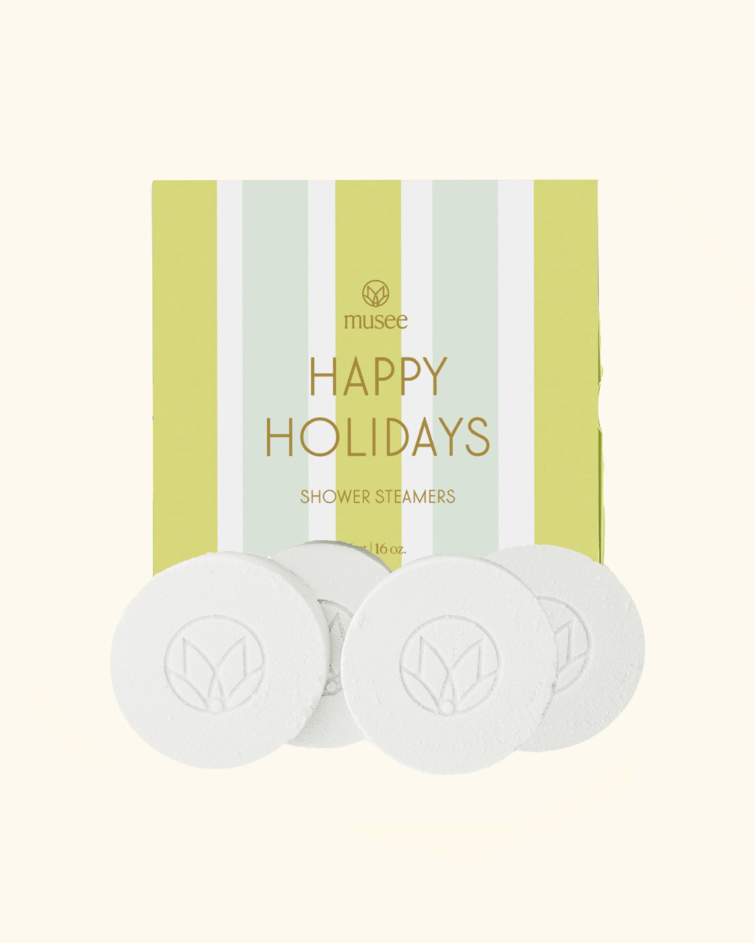 Happy Holidays Shower Steamers (Winter Vanilla and Cashmere)