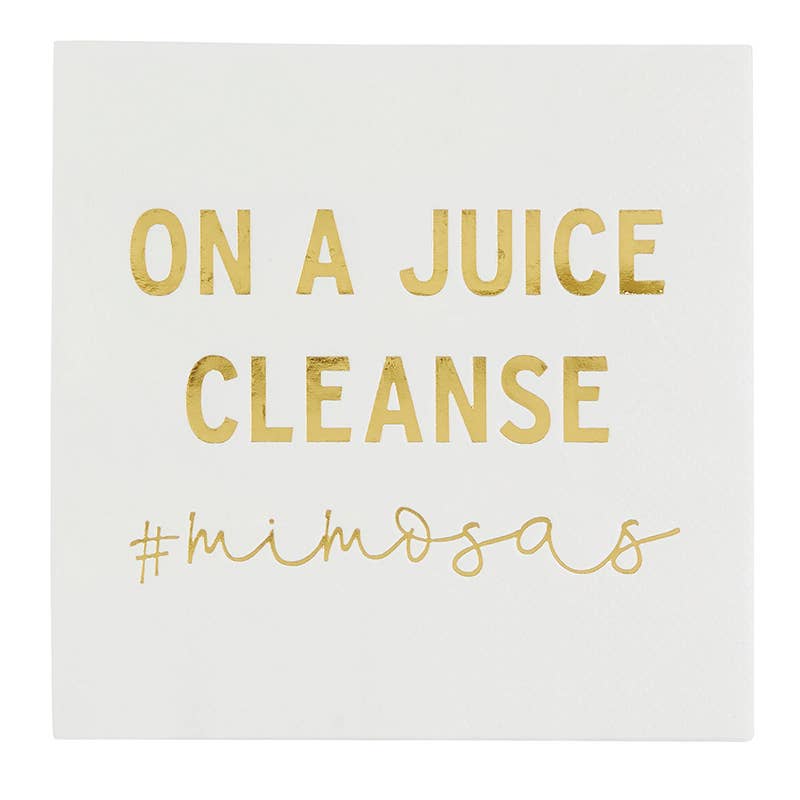 On a Juice Cleanse Cocktail Napkins