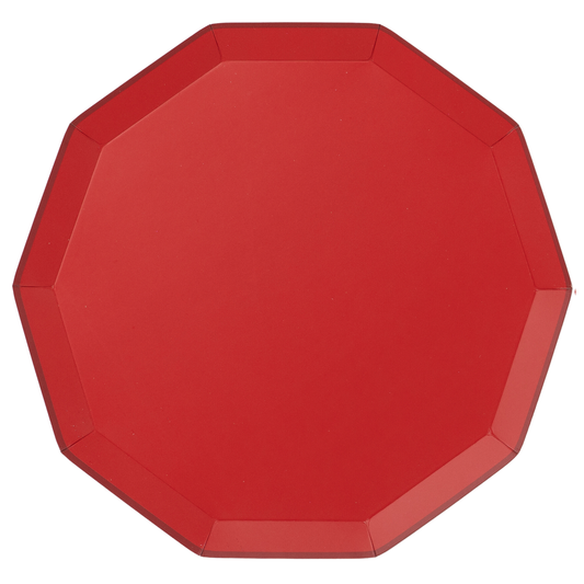 Cherry Red Premium Dinner Plates