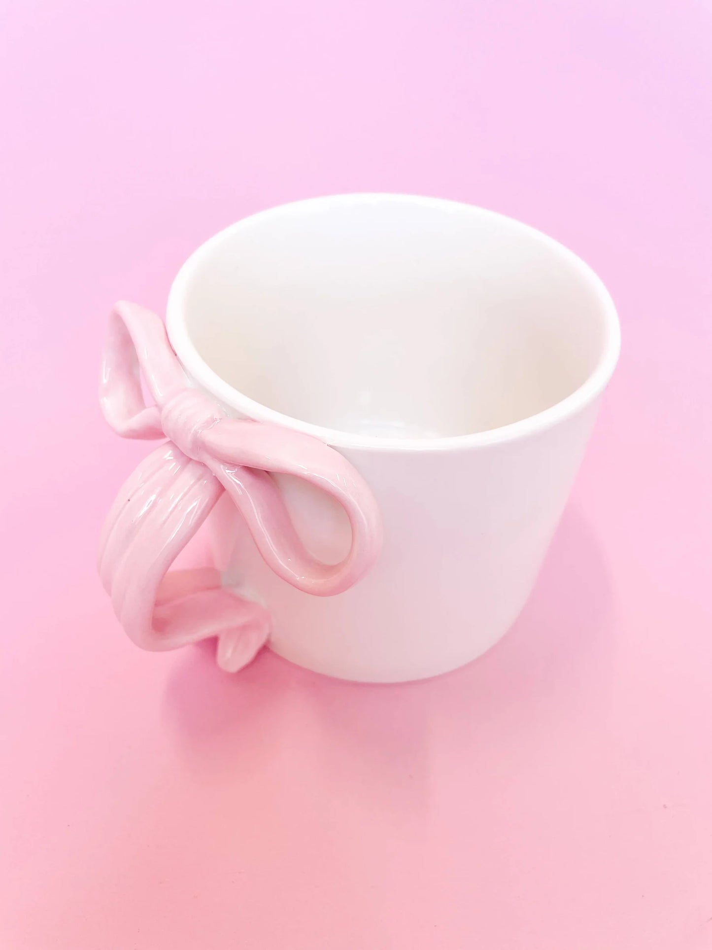 Pink Bow Ceramic Coffee Mug