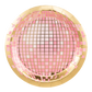 Pink & Gold Disco Ball Paper Plate