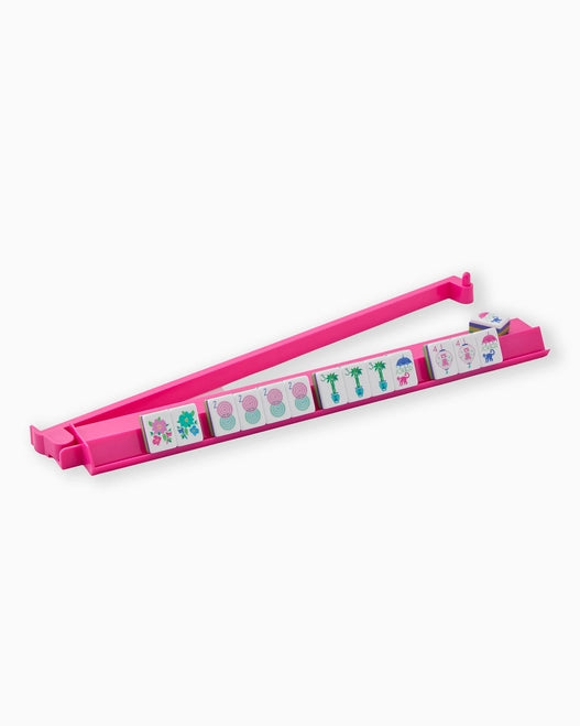 Hot Pink Acrylic Mahjong Rack & Pusher Set