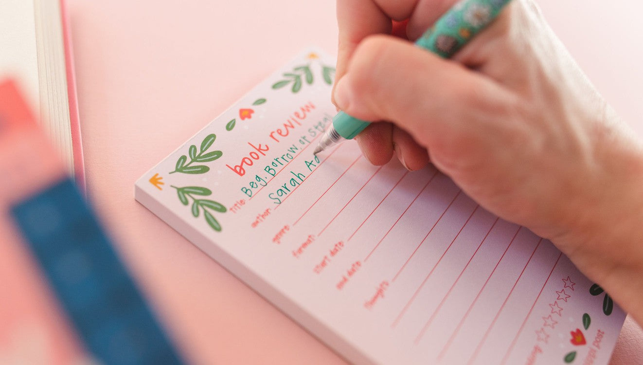 Book Review Notepad – Pop & Pour Party Co