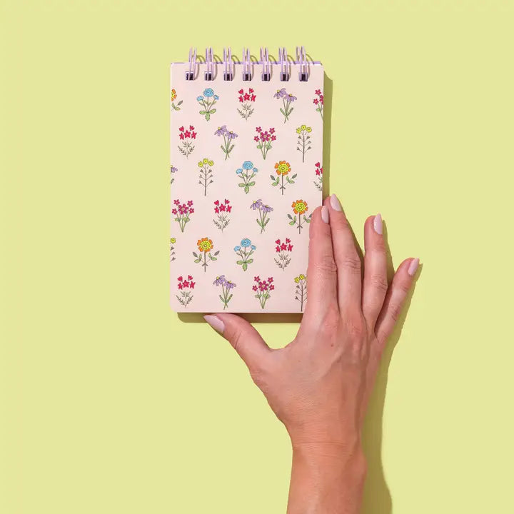 Spiral Top Notebook: Wildflowers