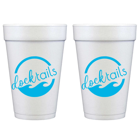 Two Funny Girls - Summer - Docktails  Foam Cup (10 ct bag)