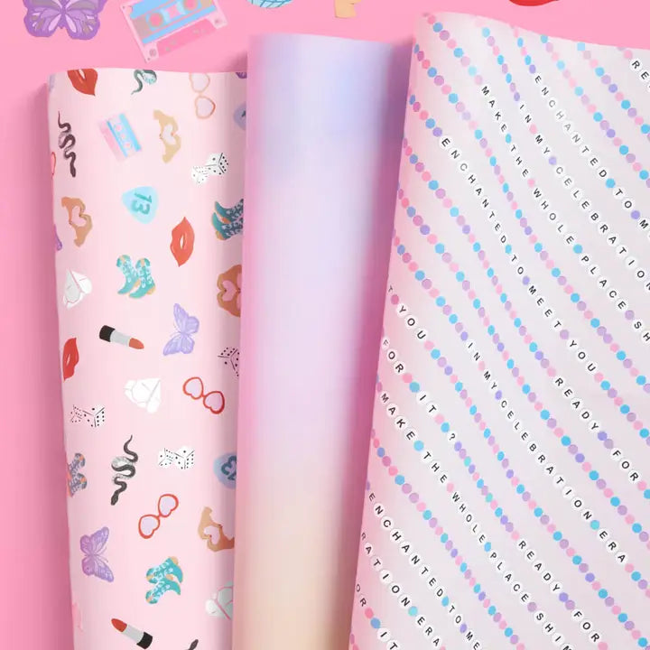 Swiftie Gifting Era Wrapping Paper Set