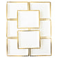 Gold Ruffle Edge Square Plate