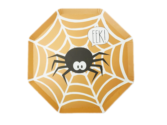 "EEK" Spider Dessert Plates