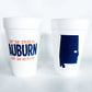 Auburn GPS Coordinates Styrofoam Cups