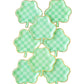 Checkered Shamrock Paper Plate
