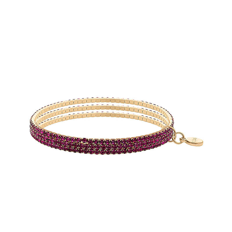 Hanson Bracelet Set: Raspberry/Gold