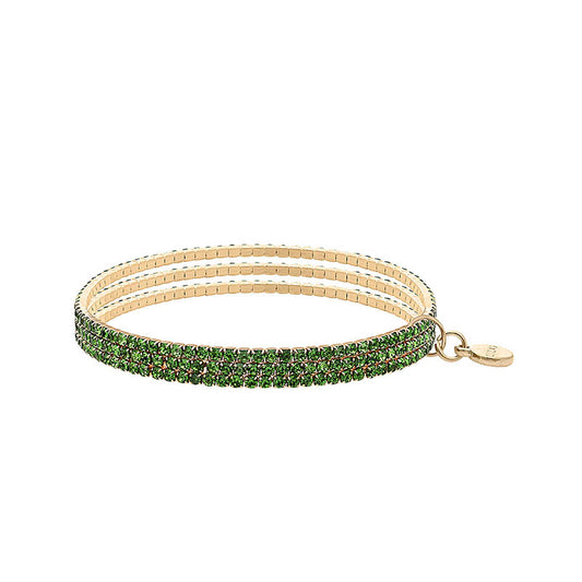 Hanson Bracelet Set: Smaragd Green/Gold
