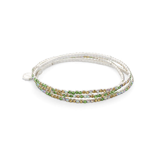 Hanson Bracelet Set: Green/Silver