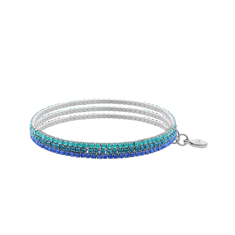 Hanson Bracelet Set: Blue Multi/Silver