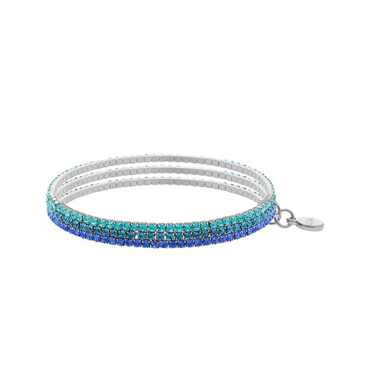 Hanson Bracelet Set: Blue Multi/Silver