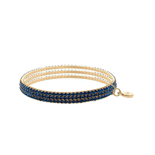 Hanson Bracelet Set: Dark Blue/Gold