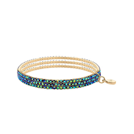 Hanson Bracelet Set: Sapphire/Gold