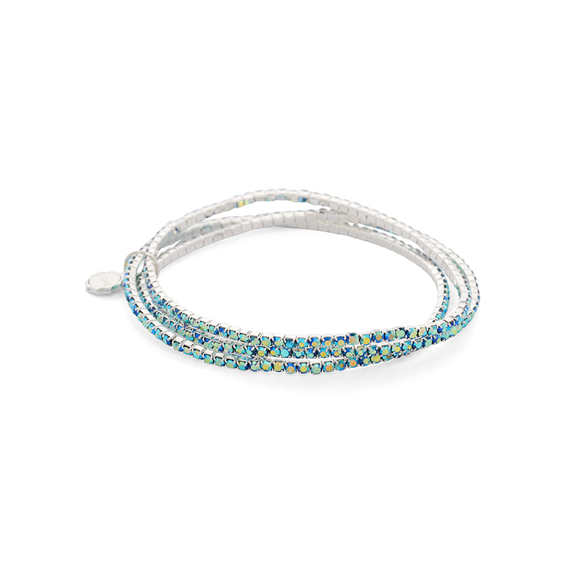 Hanson Bracelet Set: Arctic Blue/Silver