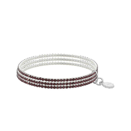 Hanson Bracelet Set: Violet/Silver