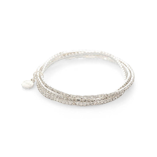 Hanson Bracelet Set: Crystal/Silver