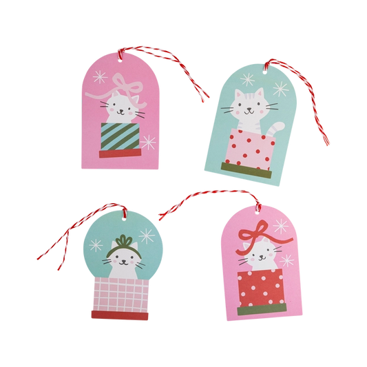 Christmas Cat Gift Tag Set