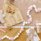Dinner Napkin: Gingerbread Pink Stripe
