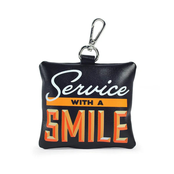 "Service With a Smile" Dog Walking Bag Holder