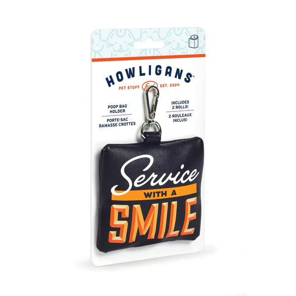 "Service With a Smile" Dog Walking Bag Holder