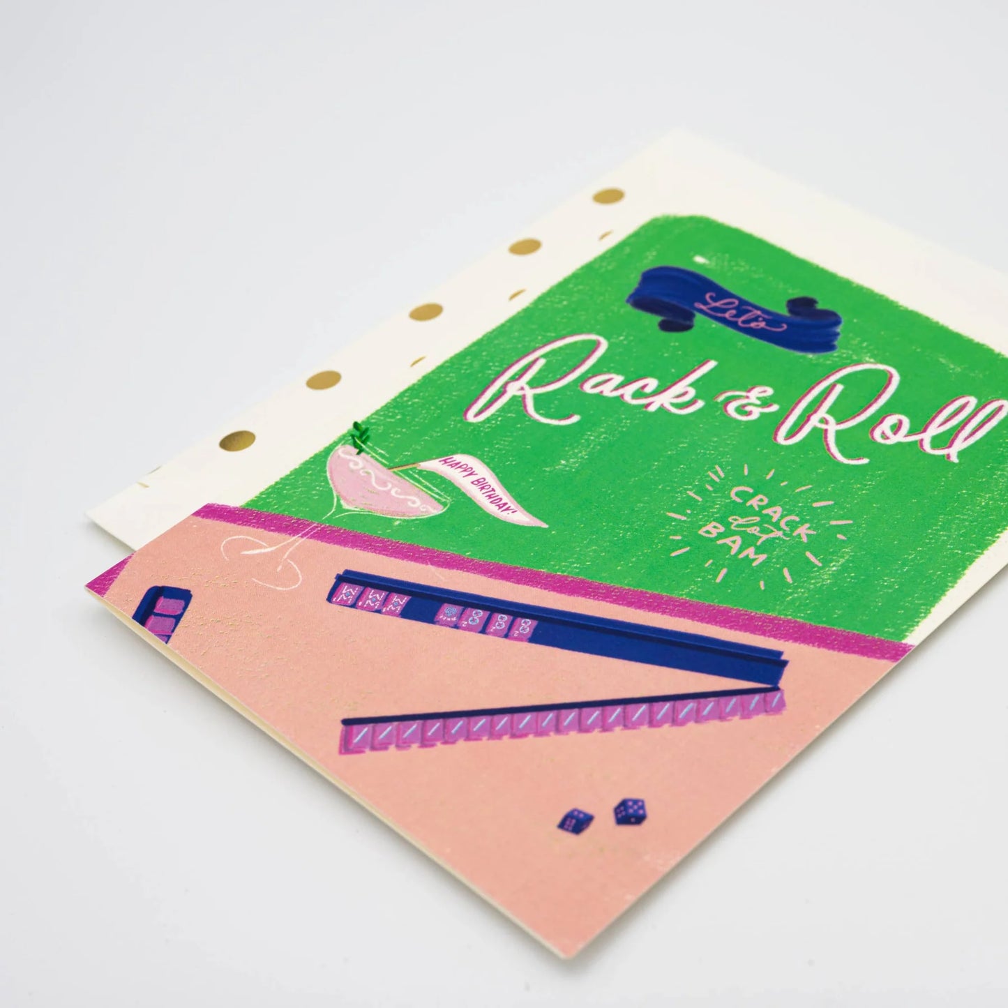 Let's Rack and Roll! Mahjong Birthday Card