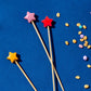 Birthday Cake Serving Board with 20 Star Picks