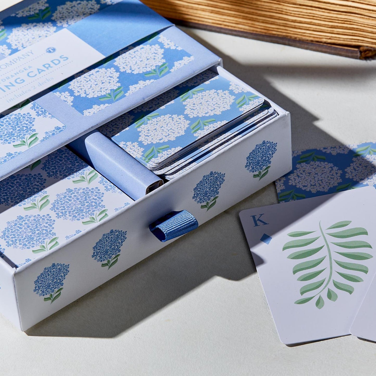 Hydrangea Double Deck Playing Cards in Gift Box