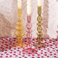Hand Blown Glass Candleholder (Multiple Colors Available)