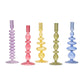Hand Blown Glass Candleholder (Multiple Colors Available)