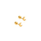 Micro Moon Screwback Stud Earrings